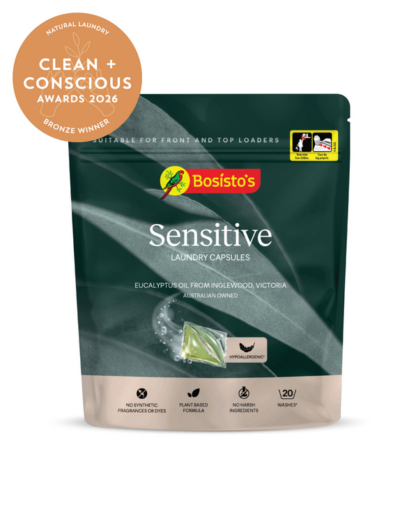 Sensitive Laundry Capsules by Bosisto’s – Best Laundry Product, Clean + Conscious Awards 2026