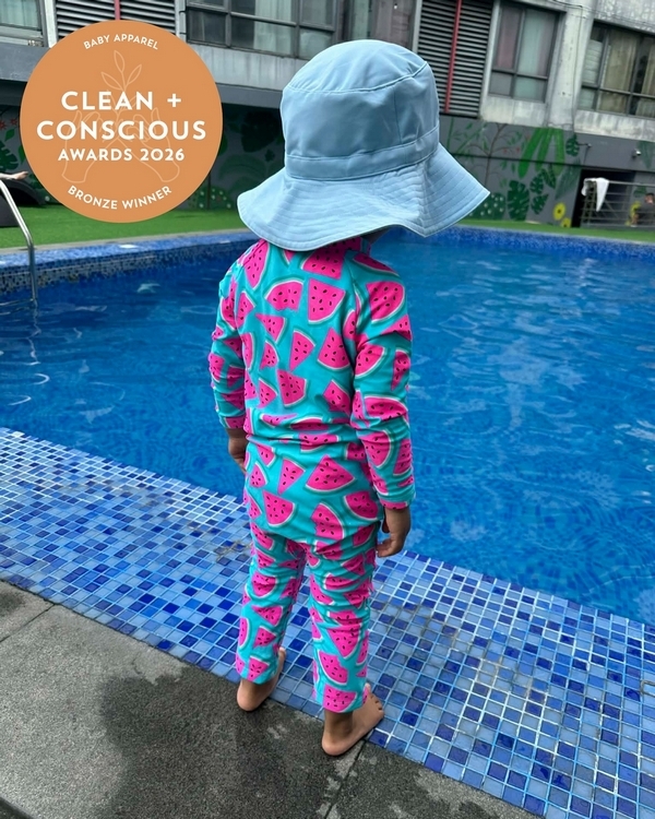 Bamboo Eczema-Friendly Baby & Toddler Swimsuit by Chilli Swim – Bronze, Best Baby Apparel, Clean + Conscious Awards 2026