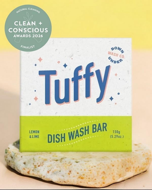 Tuffy Dish Wash Bar by Downunder Wash Co – Finalist, Best Natural Cleaning Product, Clean + Conscious Awards 2026