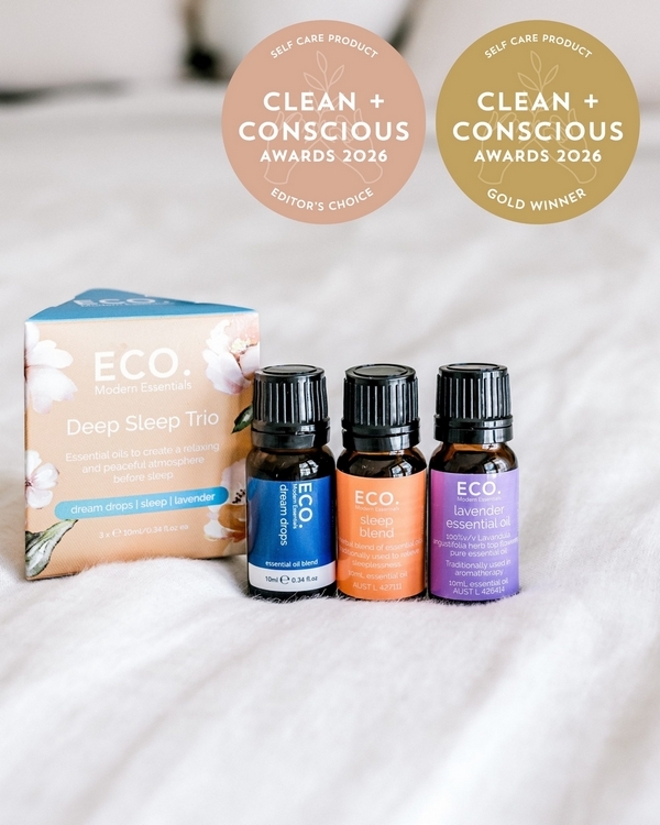 Deep Sleep Essential Oil Trio by ECO. Modern Essentials – Gold + Editor's Choice, Best Self Care, Clean + Conscious Awards 2026