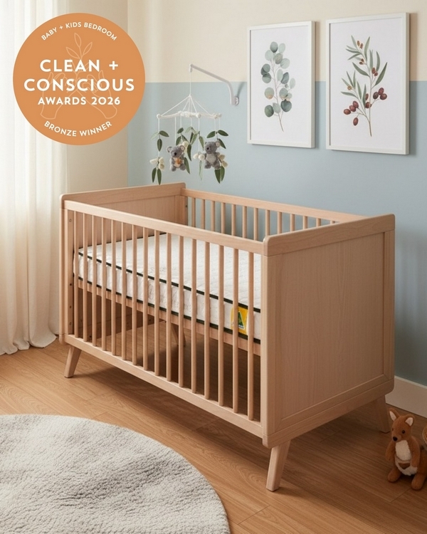 Latex Luxe Cot Mattress by Eco Kids – Bronze, Baby + Kids Bedroom, Clean + Conscious Awards 2026