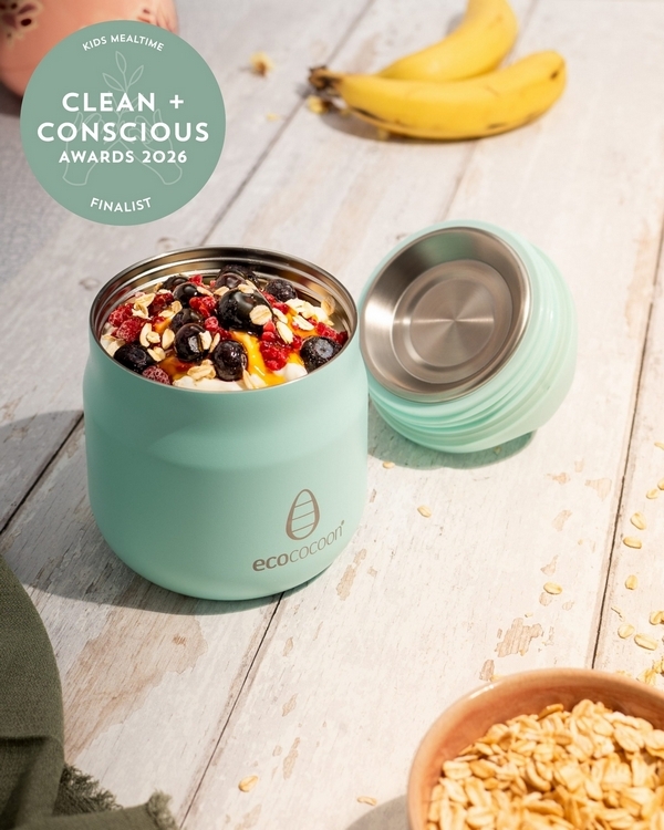 Stainless Steel Insulated Food Jar by Ecococoon – Finalist, Best Kids Mealtime Product, Clean + Conscious Awards 2026