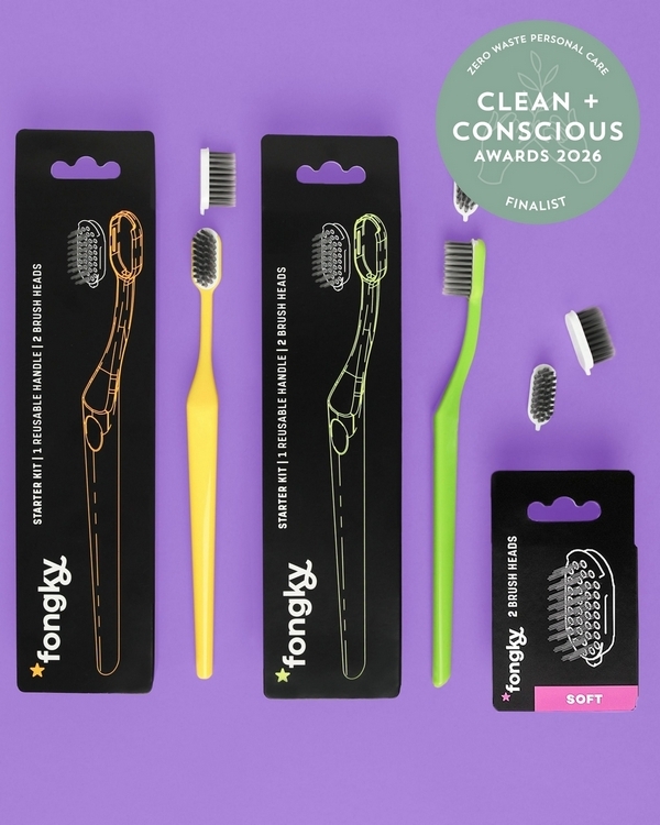 Fongky Reusable Toothbrush by Fongky – Best Zero Waste Personal Care, Clean + Conscious Awards 2026