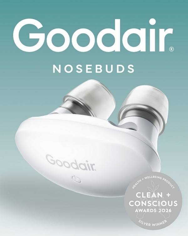 Nosebuds by Goodair – Silver, Best Health + Wellbeing Product, Clean + Conscious Awards 2026