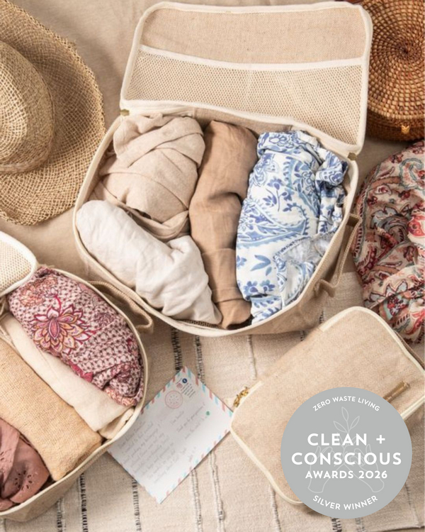 Carry-on / kids Travel Packing Cubes by Mika creations – Best Zero Waste Living, Clean + Conscious Awards 2026