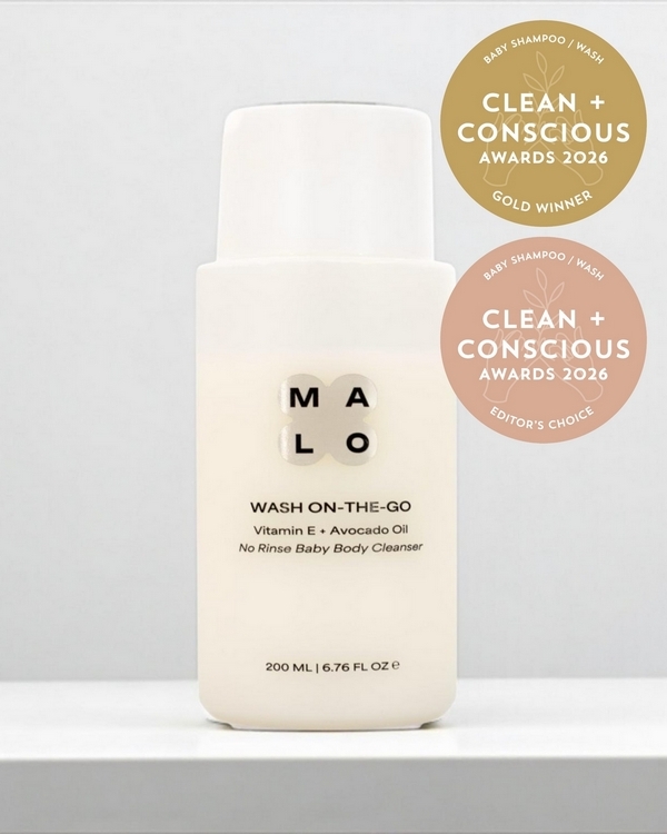 Wash On The Go by Malo Baby – Gold + Editor's Choice, Best Natural Baby Wash / Shampoo, Clean + Conscious Awards 2026
