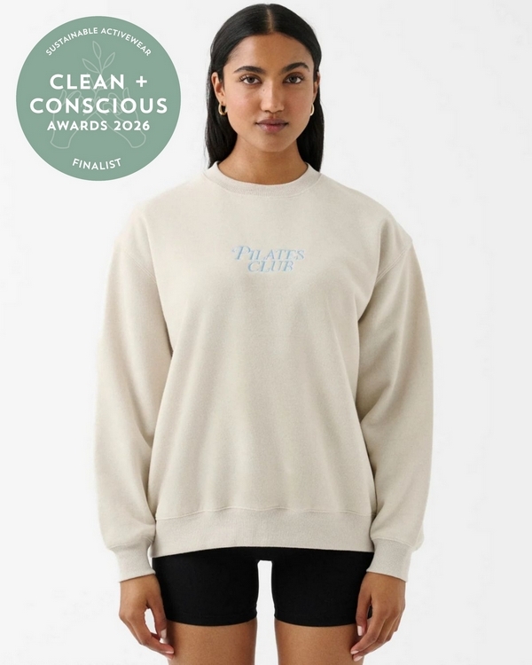 Pilates Club Sweater by MoveActive – Finalist, Best Sustainable Activewear, Clean + Conscious Awards 2026