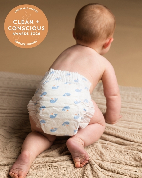 tooshies Nappies with Organic Bamboo by Tooshies – Bronze, Best Disposable Nappies, Clean + Conscious Awards 2026