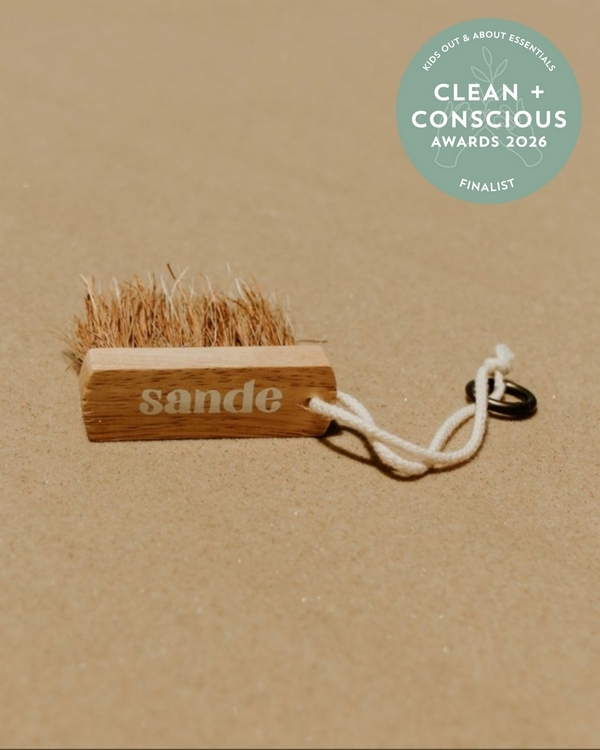 Sand Brush Mini by Sande – Finalist, Best Kids Out & About Essentials, Clean + Conscious Awards 2026
