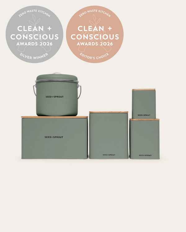 Complete Kitchen Storage Set by Seed & Sprout – Best Zero Waste Kitchen, Clean + Conscious Awards 2026