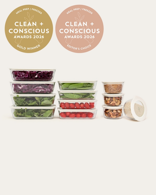 Meal Prep Containers Rectangle | 12pk by Seed & Sprout – Gold + Editor's Choice, Best Meal Prep / Freezer, Clean + Conscious Awards 2026