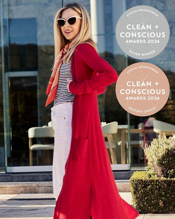 Coatigan by Smitten Merino – Silver + Editor's Choice, Best Sustainable Womenswear, Clean + Conscious Awards 2026