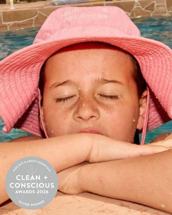 Waterproof Bucket Hat by Sun & Daughter – Silver, Best Kids Out & About Essentials, Clean + Conscious Awards 2026