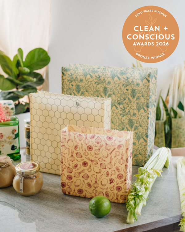 Superbee Beeswax Bag Set by SuperBee Australia – Best Zero Waste Kitchen, Clean + Conscious Awards 2026