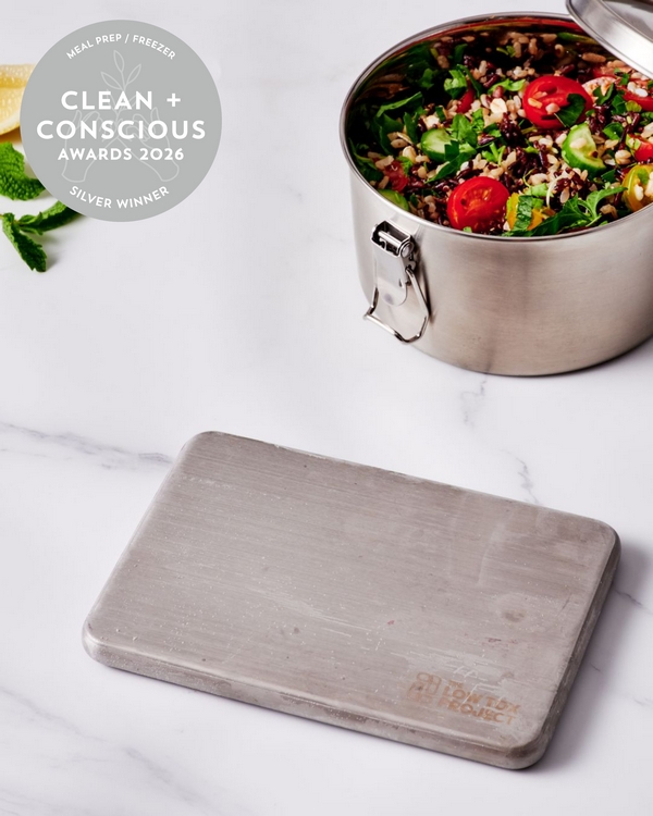 Round Stainless Steel Ice Block Mould by The Low Tox Project – Finalist, Best Meal Prep / Freezer, Clean + Conscious Awards 2026
