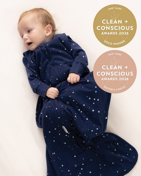 3-Seasons Sleeping Bag by Woolbabe – Gold + Editor's Choice, Best Baby Sleep, Clean + Conscious Awards 2026