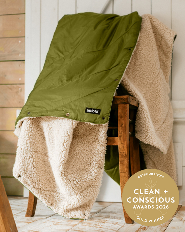 Outdoor Blanket: Soft, Large & Recycled by UNFOLD Outdoor – Best Outdoor Living Product, Clean + Conscious Awards 2026