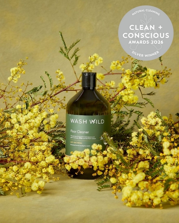 Floor Cleaner by Wash Wild – Silver, Best Natural Cleaning Product, Clean + Conscious Awards 2026
