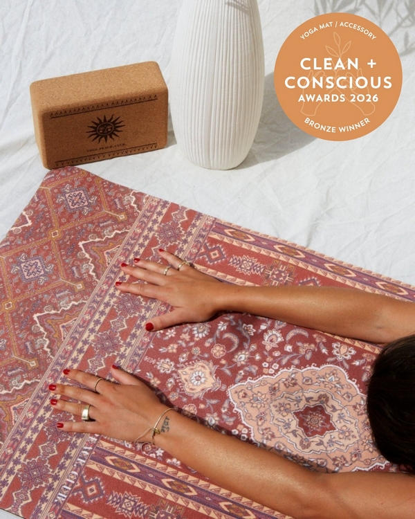 Original Desert Terracotta Yoga Mat by Yogi Peace Club – Bronze, Best Sustainable Yoga Mat / Accessory, Clean + Conscious Awards 2026