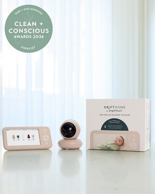 The Drift Home Baby Monitor and Smart TOG Guide by ergoPouch – Finalist, Baby + Kids Bedroom, Clean + Conscious Awards 2026