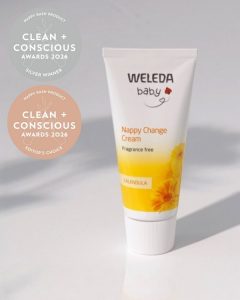 Calendula Nappy Change Cream by Weleda – Silver + Editor's Choice, Best Nappy Rash Cream / Product, Clean + Conscious Awards 2026