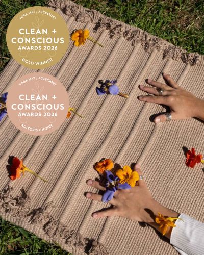 Liv Within - Liv Within Organic Cotton Yoga Mat, Handloomed and Plant Dyed, Winner + Editor’s Choice | Best Yoga Mat / Accessory 2026, Clean + Conscious